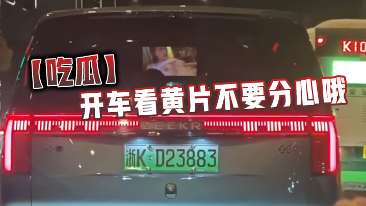 【吃瓜】開車看黃片不要分心哦